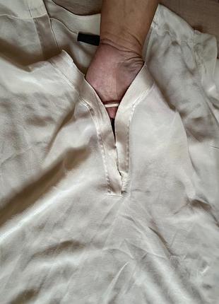 Блуза нюд ffc 100% silk р.40 5