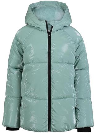 Детская куртка-пуховик calvin klein с капюшоном на рост 104-112 см