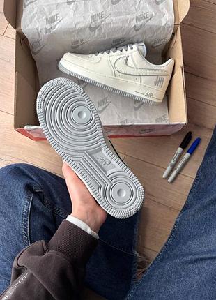 Nike air force 1 low x undefeated white grey 4