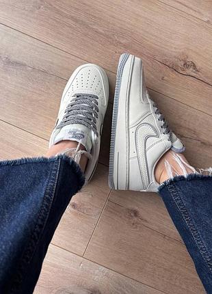 Nike air force 1 low x undefeated white grey 10