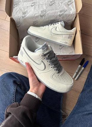 Nike air force 1 low x undefeated white grey 5