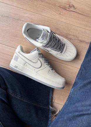 Nike air force 1 low x undefeated white grey 8