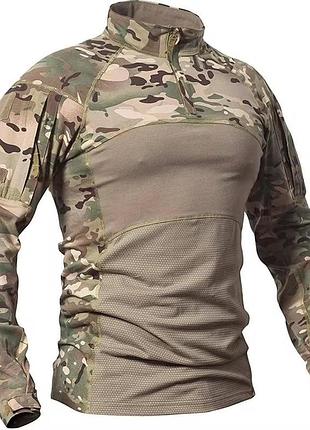 Боевая рубашка tactical group с длинным рукавом multicam