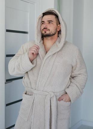 Теплий махровий чоловічий халат 10