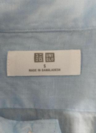 Сорочка льон uniqlo 3