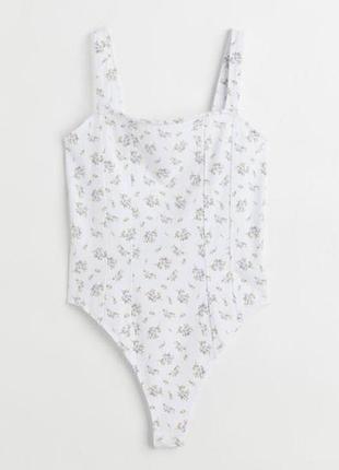 Боди в цветочный принт h&amp;m 4