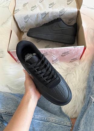Nike air force 1 low foamposite total black 4