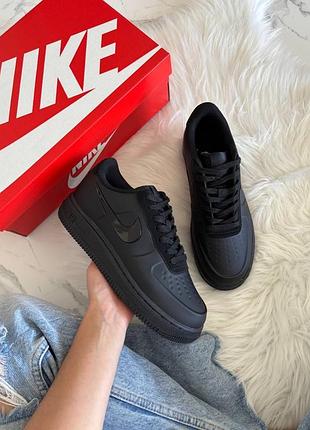 Nike air force 1 low foamposite total black 3