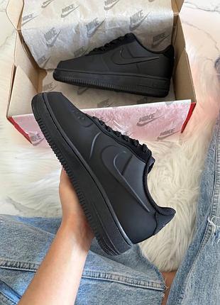 Nike air force 1 low foamposite total black 9