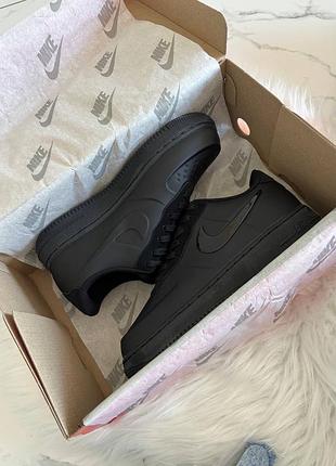 Nike air force 1 low foamposite total black 10