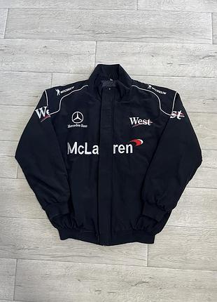Mclaren west mercedes-benz f1 team jacket — вінтажна гоночна куртка