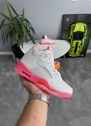 Jordan 5 retro wnba pinksicle safety orange 440892-168