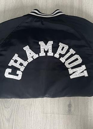 Можливий торг!!!champion bomber jacket чорний / varsity / champion на спині