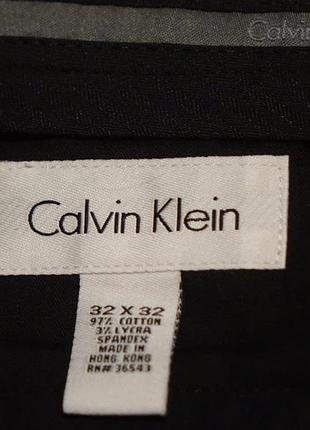 Черные плотные формальные х/б брюки calvin klein сша. 32/32 5