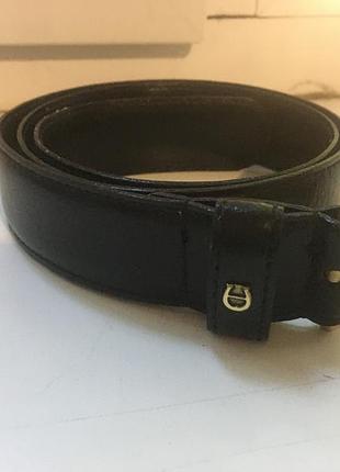 Шкіряний вінтажний ремінь aigner munich (made in italy) — оригінал
