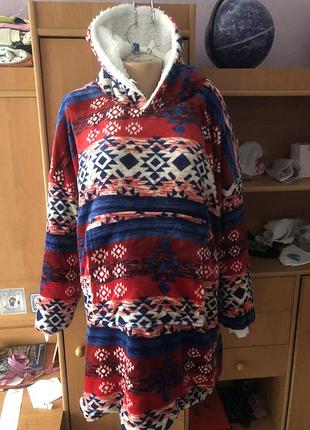 Меховушка, плюшева туника, кофта, худи, хl. new look., слип, пижама