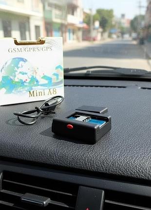 Мини gps трекер через sim карту а8 автомобильный с микрофоном gsm трекер для авто маячек