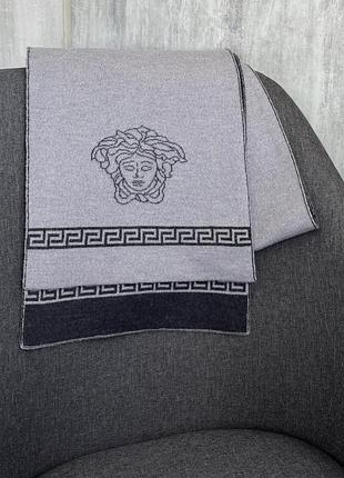 Вовняний шарф вовна gianni versace шерстяной шарф 100% шерсть
