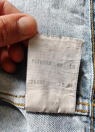 Винтажная джинсовая куртка levis 90-х 5
