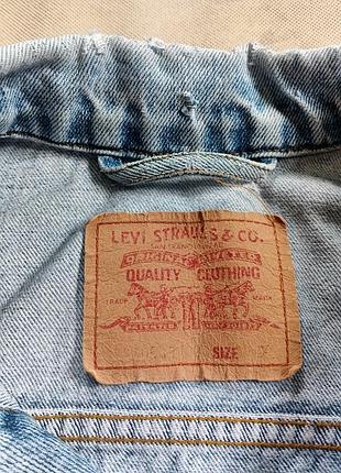 Винтажная джинсовая куртка levis 90-х 3