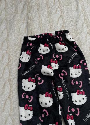 Теплі піжамні штани hello kitty xs/s 2
