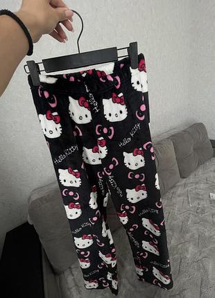 Теплі піжамні штани hello kitty xs/s 6
