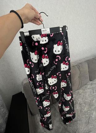 Теплі піжамні штани hello kitty xs/s 9