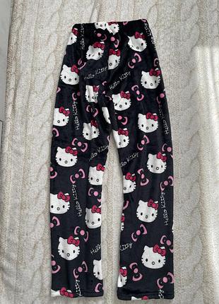 Теплі піжамні штани hello kitty xs/s 5
