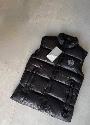 Новинка мужская жилетка безрукавка canada goose black