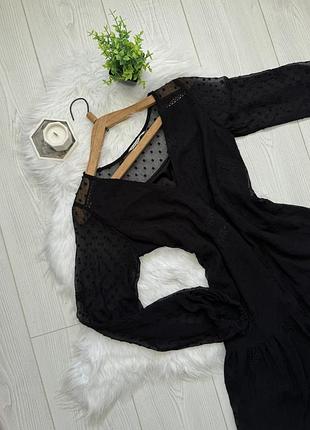 Елегантне чорне плаття  в сіточку stradivarius ✅ by mariiahuts.clothes 🤎