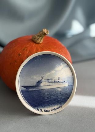 Вінтажна міні-тарілочка royal cruise line «m.s. star odyssey»