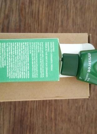 Увлажняющий, успокаивающий крем для лица мини-формата"green tea ceramide cream "