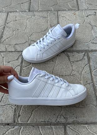 Кожаные базовые белые кроссовки кросівки оригинал adidas 38-38,5p
