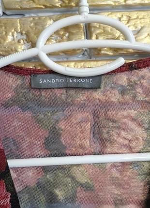 Боди в цветочный принт sandro ferrone size s 2