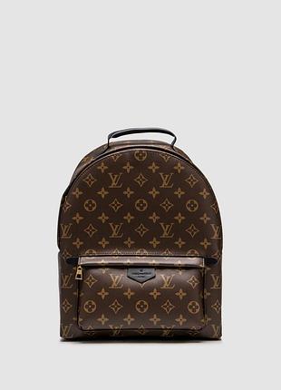 🤎palm springs backpack lou premium 🤎 натуральная кожа канва брендовый рюкзак с комплектом люкс