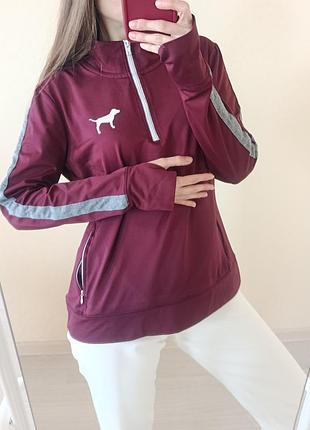 Лонгслив зип victoria ́s secret pink