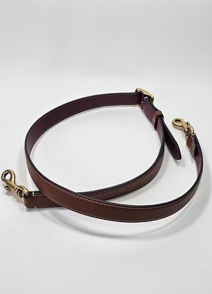 Кожаный ремень для сумки coach 7