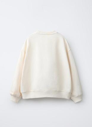 Свитшот кофта реглан джемпер для девочки zara 2