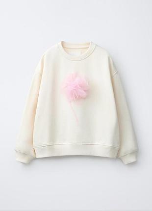 Свитшот кофта реглан джемпер для девочки zara