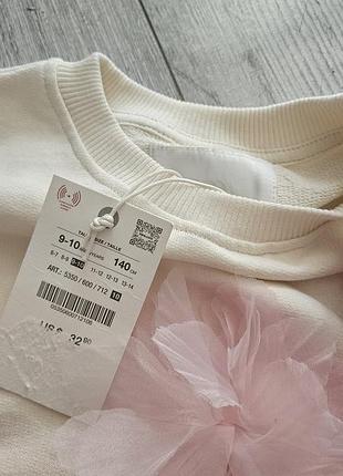 Свитшот кофта реглан джемпер для девочки zara 5