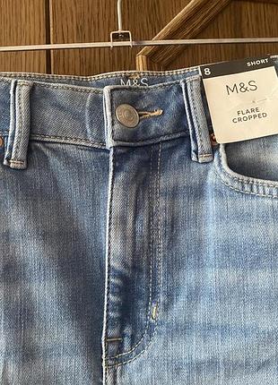 Укорочені джинси кльош нові m&s 4