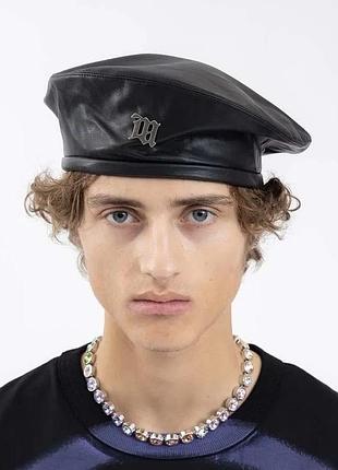 Misdhv vegan leather beret 4