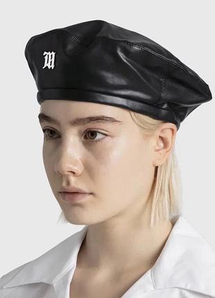 Misdhv vegan leather beret 3
