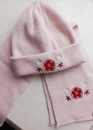 Світло рожевий в'язаний комплект