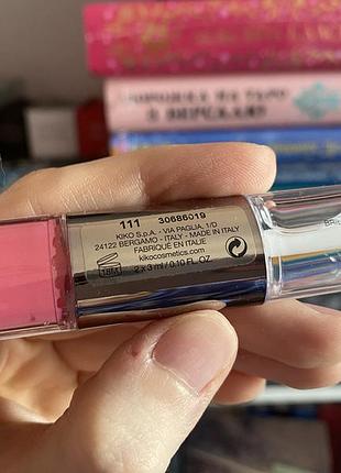 Жидкая помада kiko milano unlimited double touch 111, новая 2