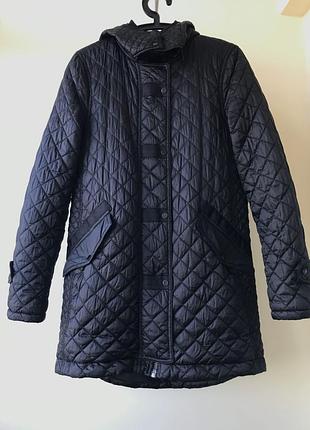 Класична жіноча подовжена курточка, стьобана однотонна zara