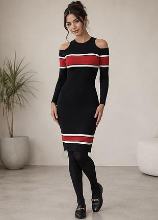 Сукня жіноча guess чорна сукня гольф з відкритими плечима хс