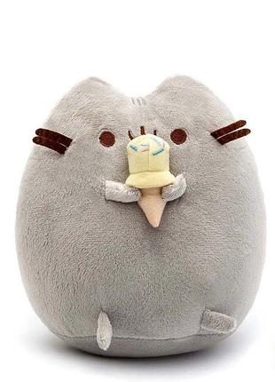 Мягкая игрушка кот пушин с мороженым, pusheen with ice cream
