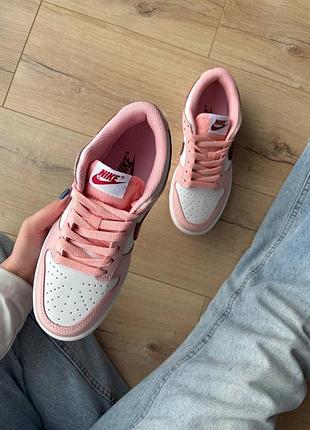 Nike dunk low pink foam red white 7