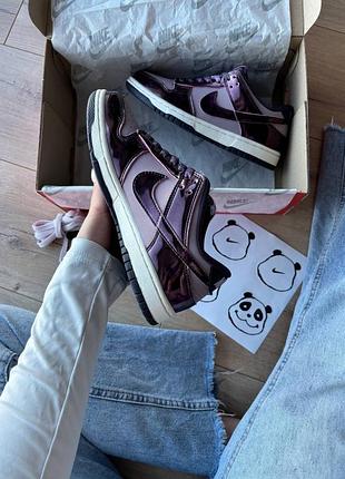 Nike sb dunk low se panda purple 2